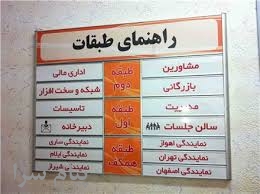 ساخت تابلوهاي راهنماي طبقات