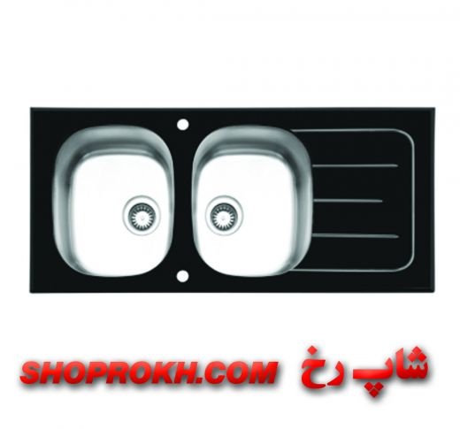 سینک توکار شیشه ای مدل ۸۰۱۱ ایلیااستیل در شاپ رخ