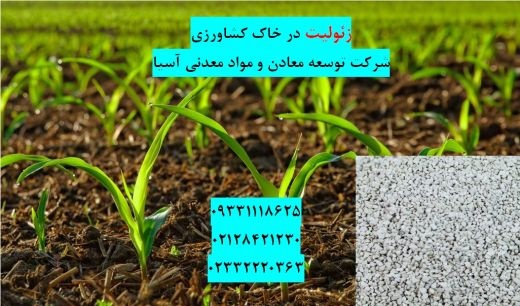 فروش زئولیت در زمین کشاورزی