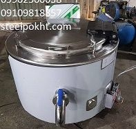 دیگ استیل شیر دار