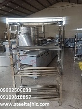 قفسه استیل 4 طبقه