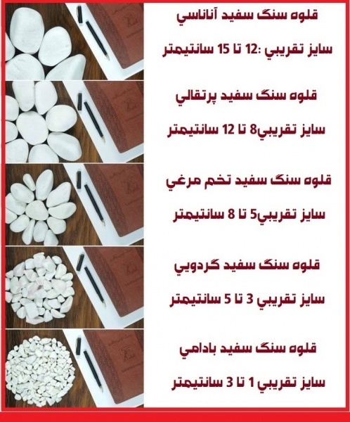 راهنمای انتخاب قلوه سنگ سفید دکوراتیو و تزئینی