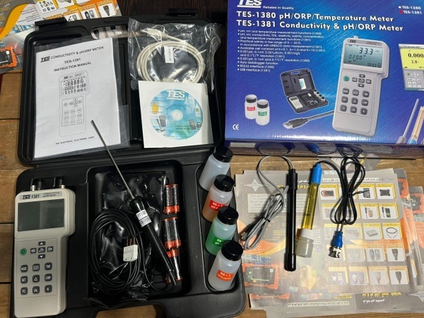 PH/EC/TDS/ORP/SALTمتر برند TES مدل TES-1381