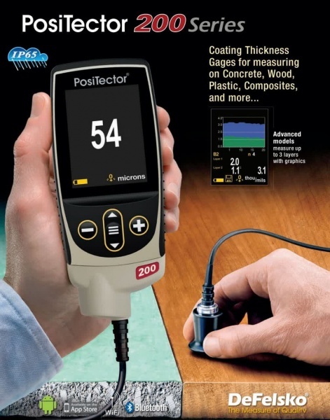 ضخامت سنج رنگ چوب،پلاستیک POSITECTOR 200 B/Std